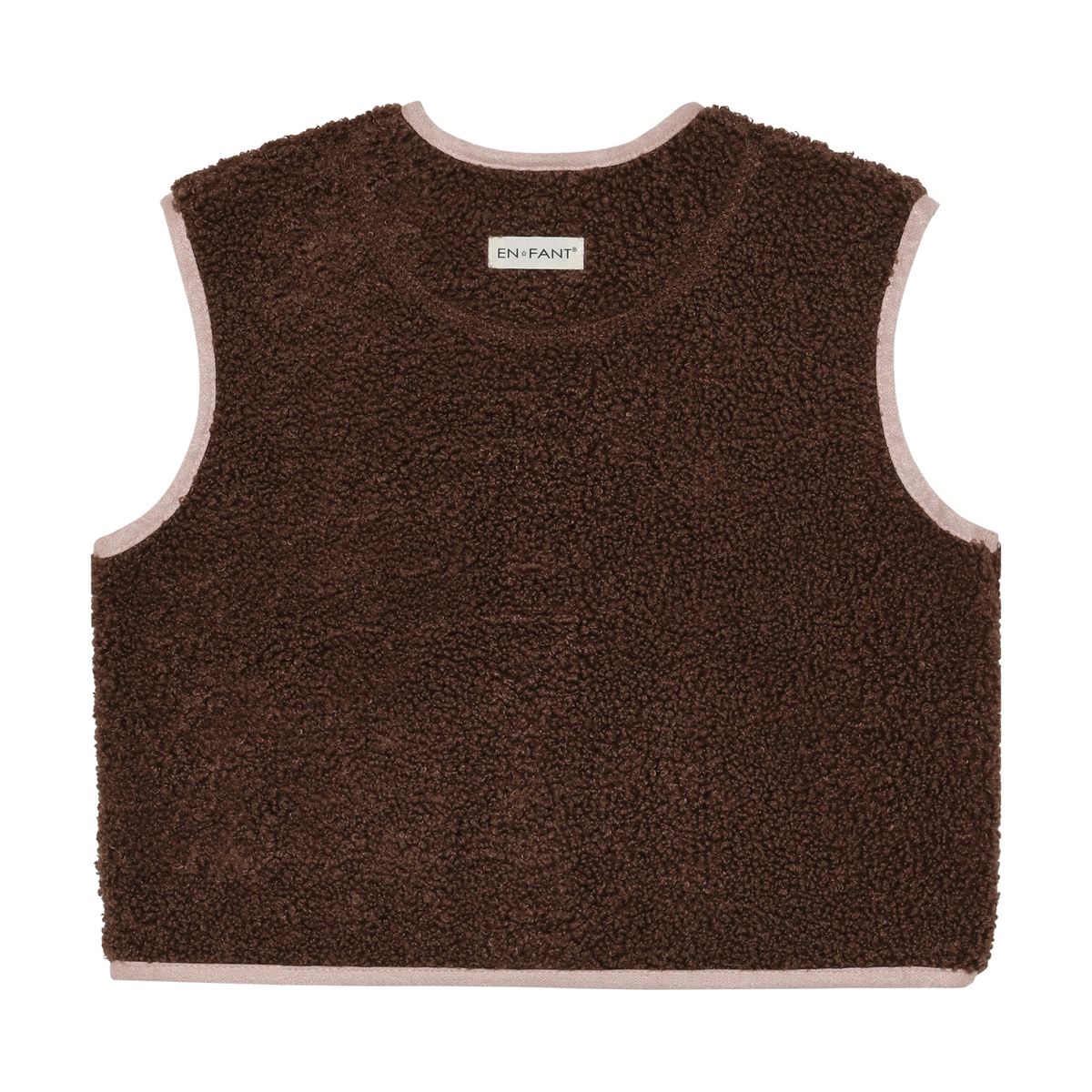 En Fant Teddyvest Chestnut/Rosa