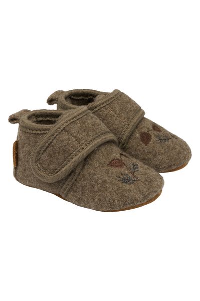 Mikk-Line Ulltøfler brodert Melange Denver