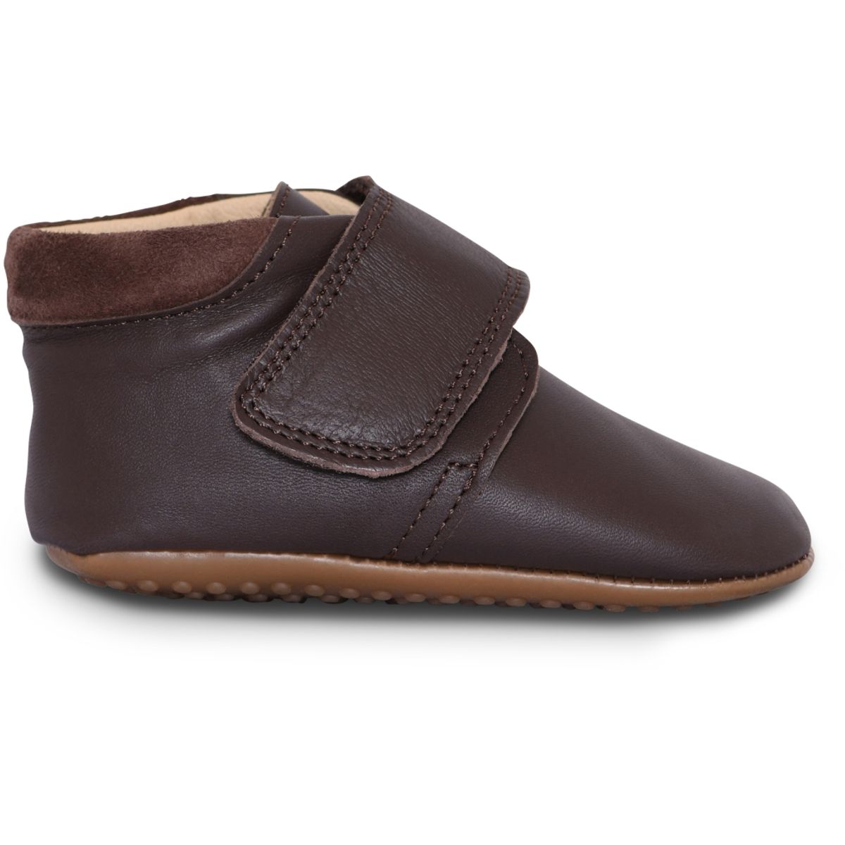 POM POM Beginners Tøfler med Borrelås Brown
