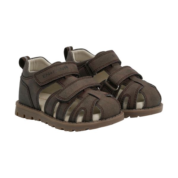En Fant Sandal Velcro Chocolate Brown
