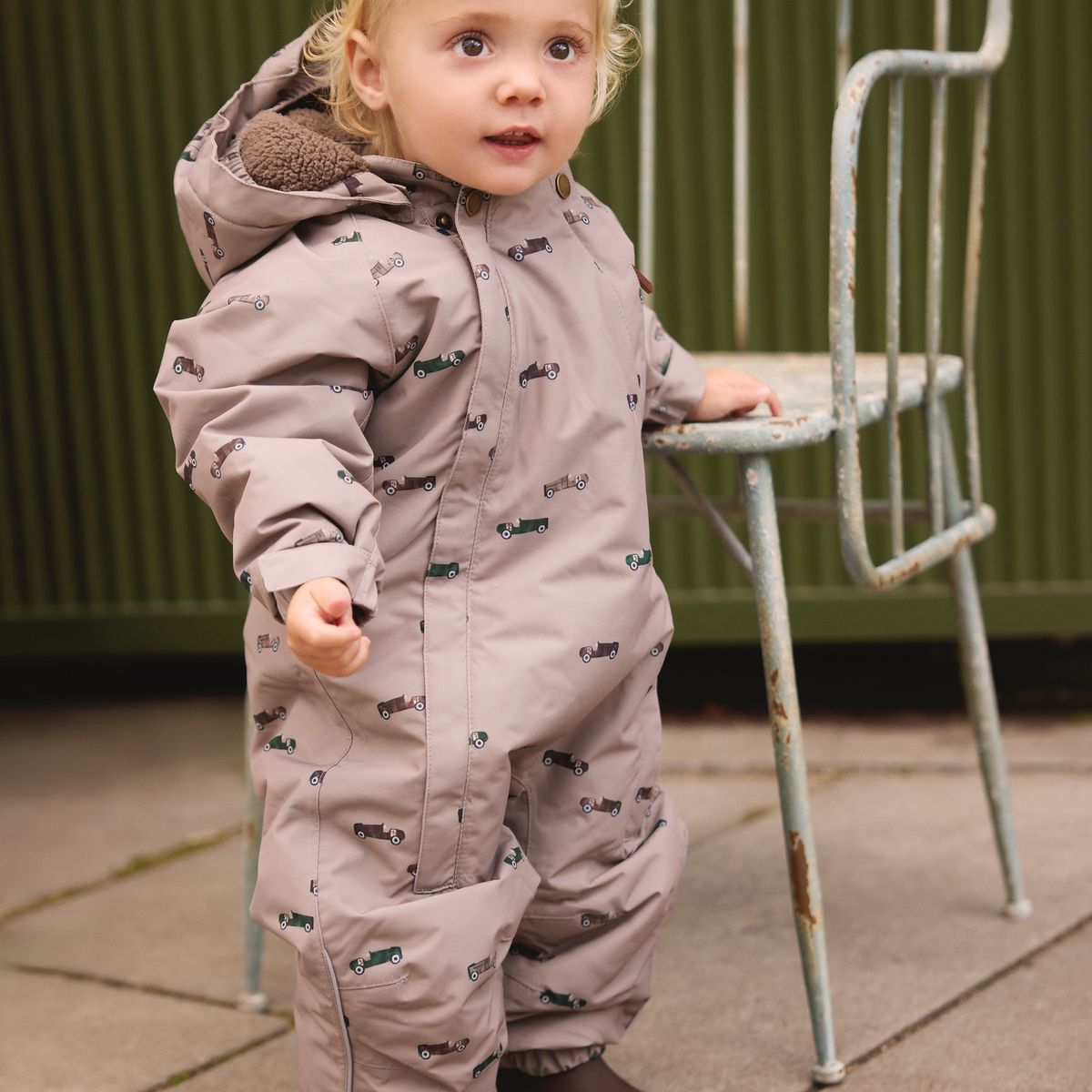 En Fant Vinterdress Baby med Print Fungi