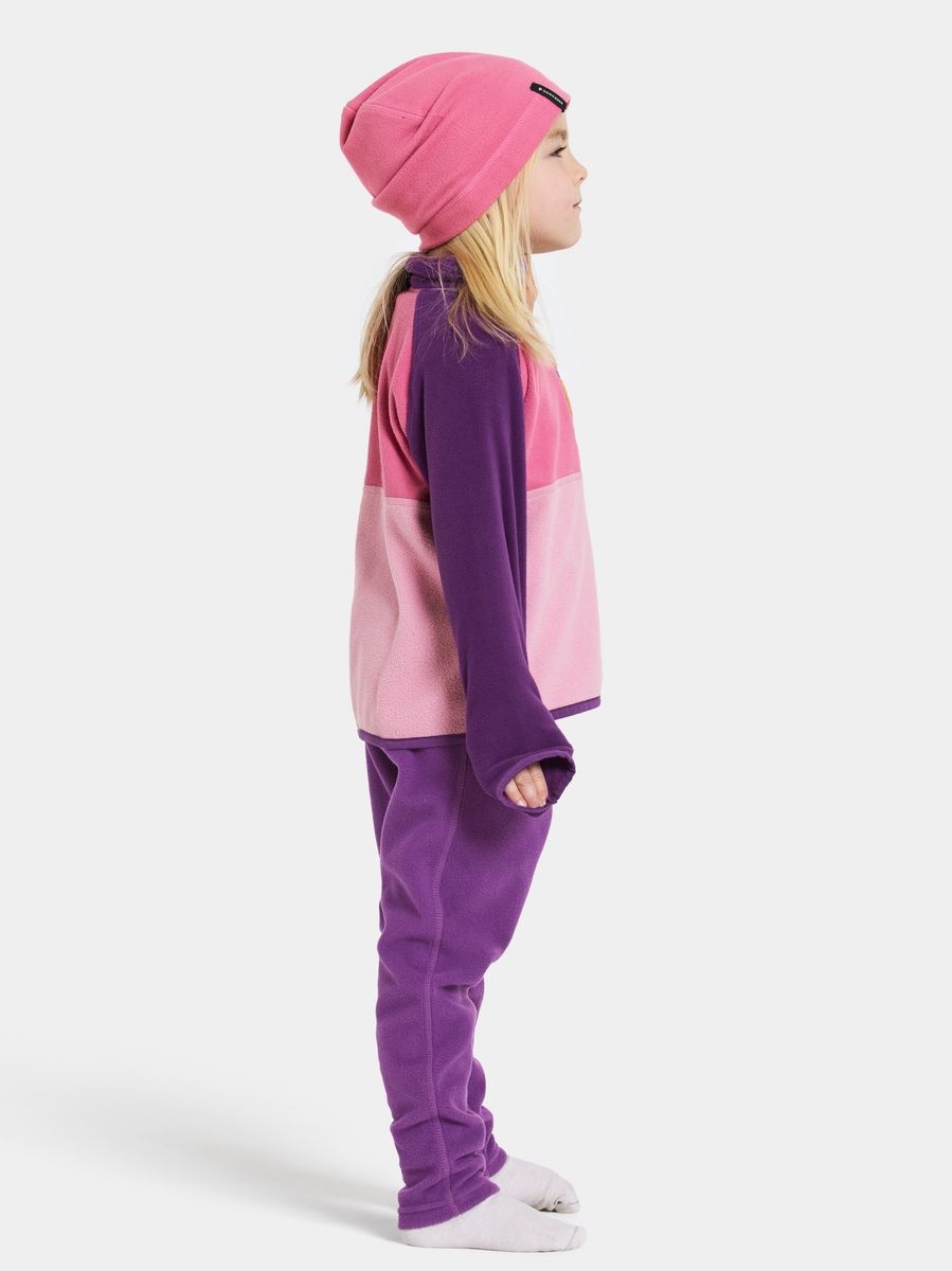 Didriksons Monte Kids Half Bu 4 Light Heather Pink