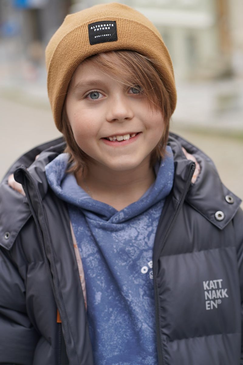 Kattnakken Boblejakke Sludd Junior Kattesvart