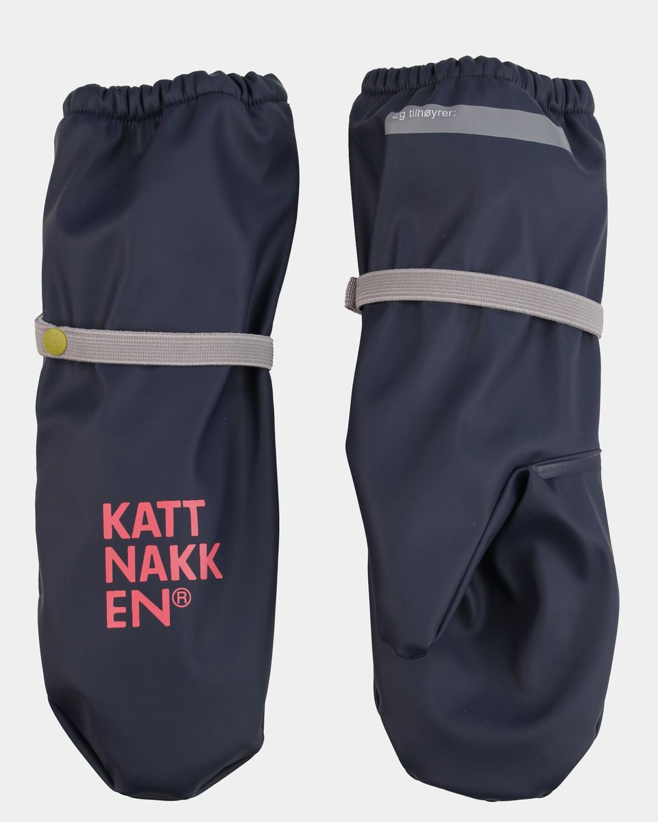 Kattnakken Regnvotter barn Kattesvart