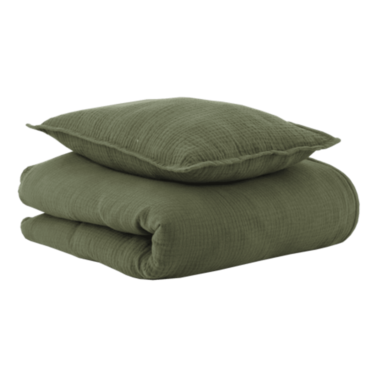 Oh, Poppy! Vega Musselin Sengetøy Baby Forest Green