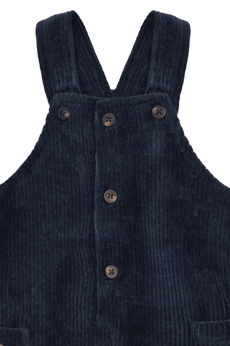 Hust and Claire Mads Ribbed velour Buksedress  More navy