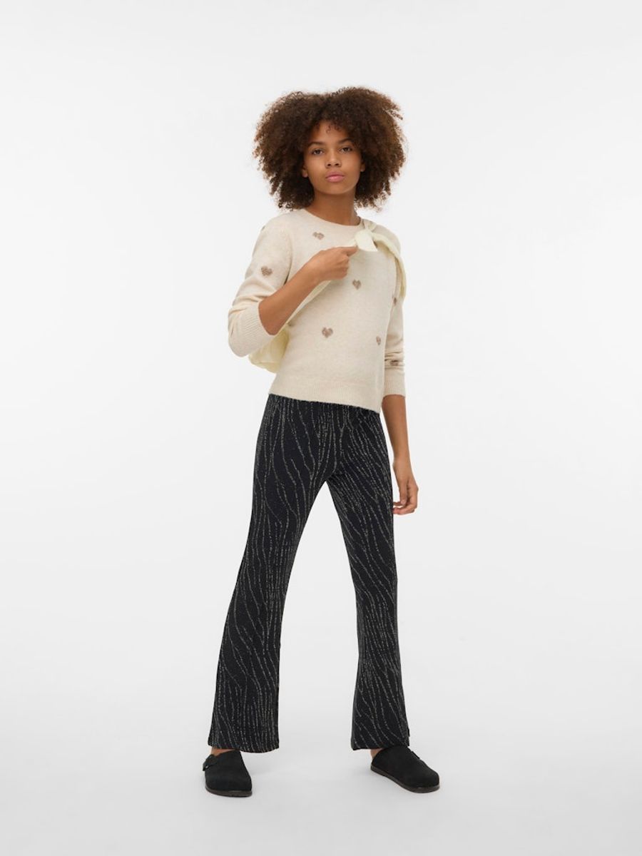 Vero Moda Girl Nita bukse Flared High Waist  svart