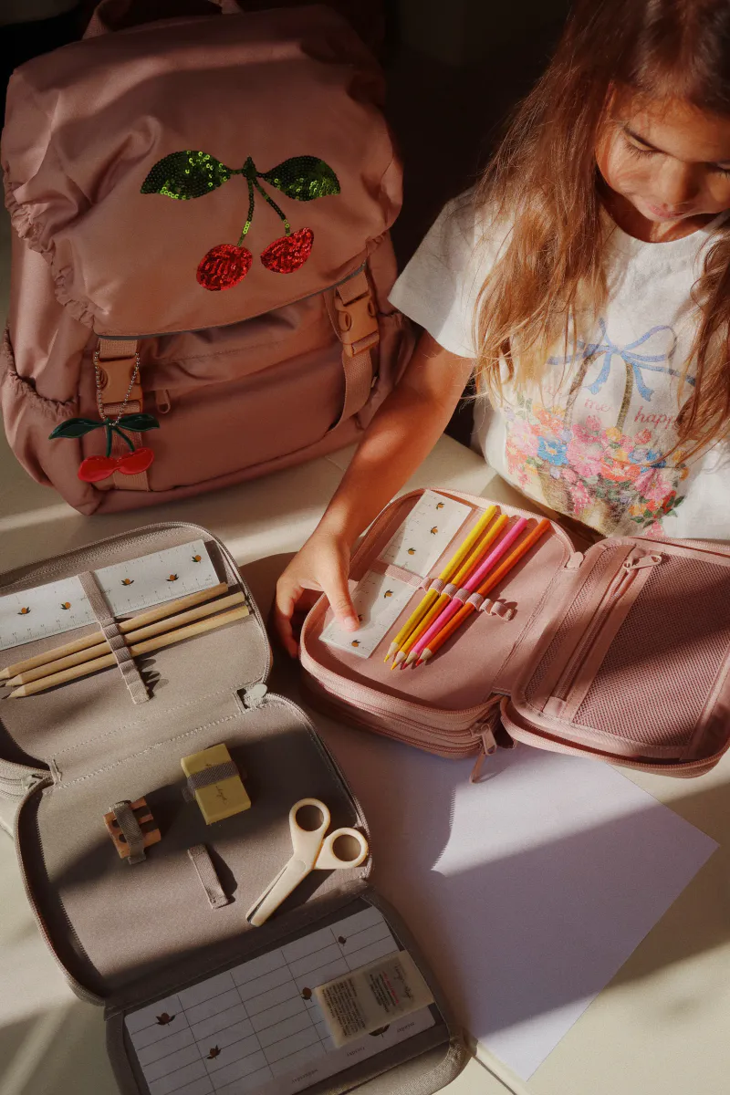 Konges Sløjd Clover Pencil Case Mahogany Rose