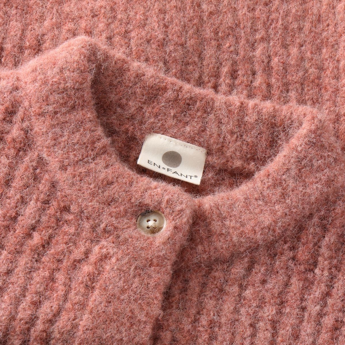 En Fant Strikket Cardigan Burlwood