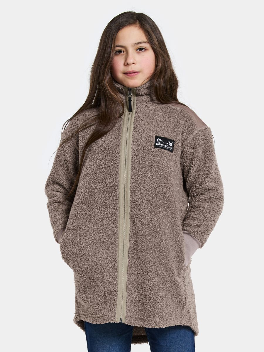 Didriksons Ampere Kids Fz L Ash Brown