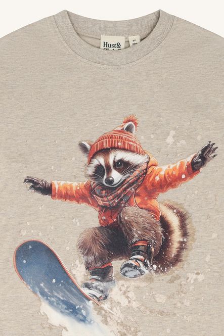 Hovedbilde Hust and Claire Anton Raccoon Genser Biscuit