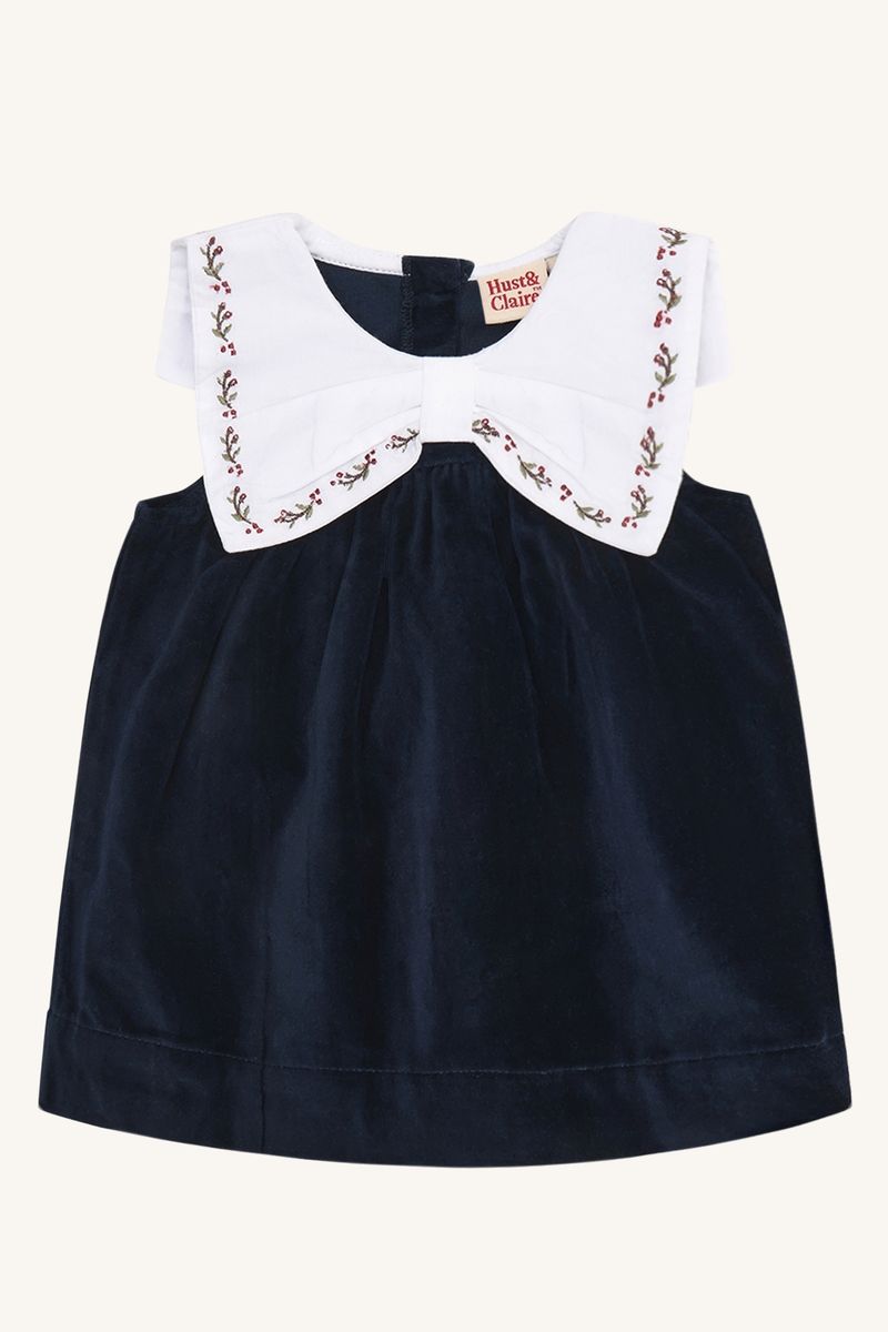 Hust and Claire Katinka Collar Kjole More Navy