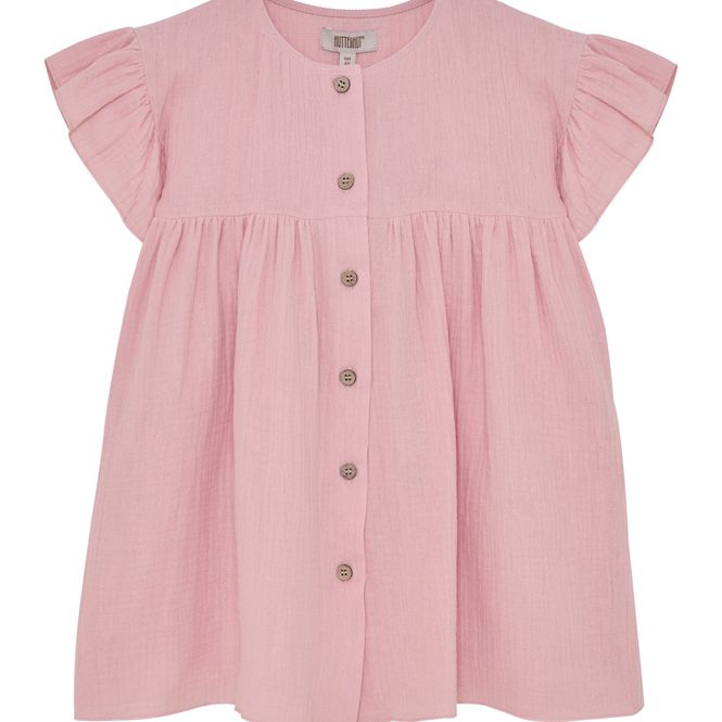 Hovedbilde HUTTEliHUT Kjole Muslin Pale Mauve
