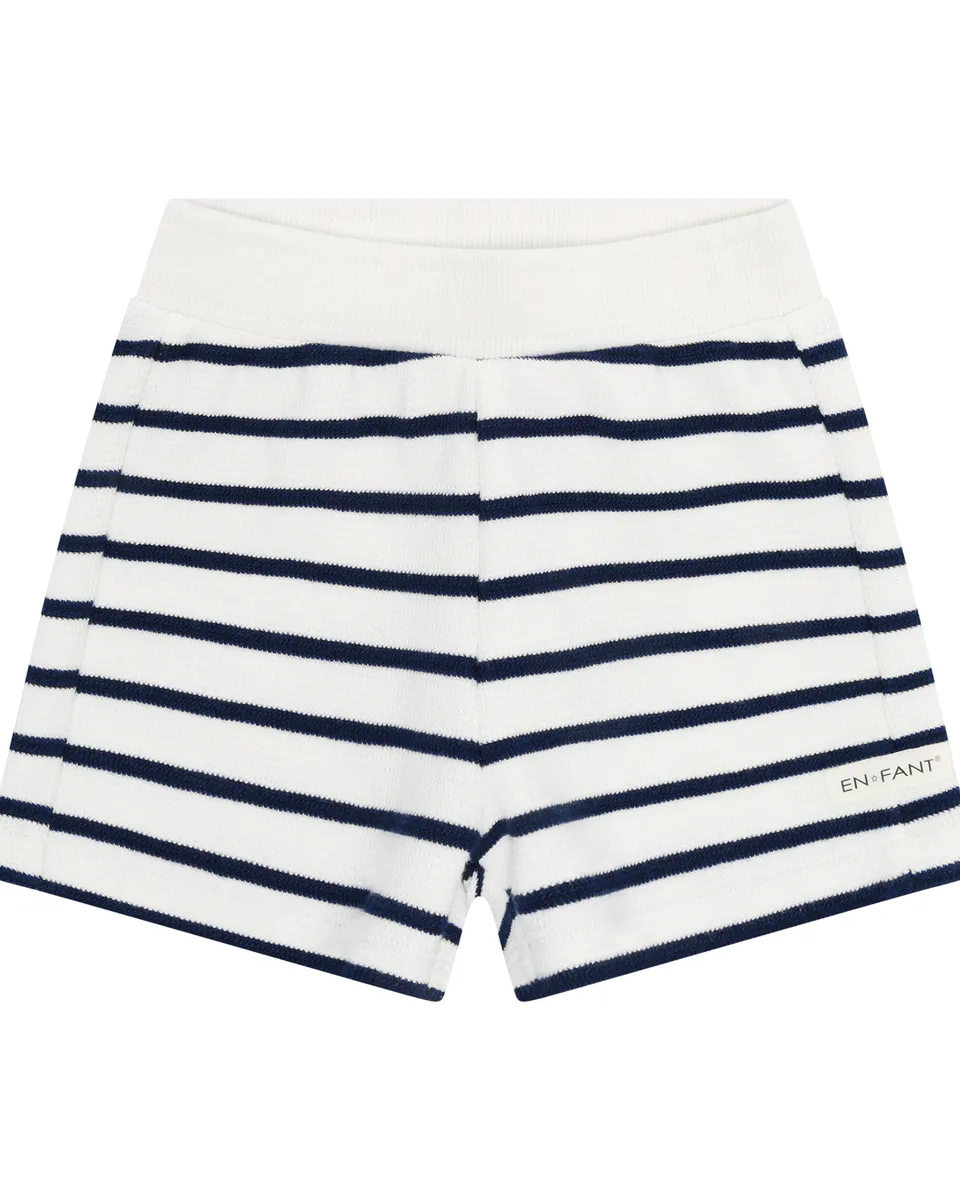 En Fant Shorts Sweat Stripet Medieval Blue