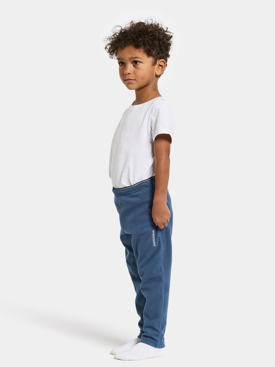 Didriksons Monte Kids Fleece Bukse Galaxy Blue