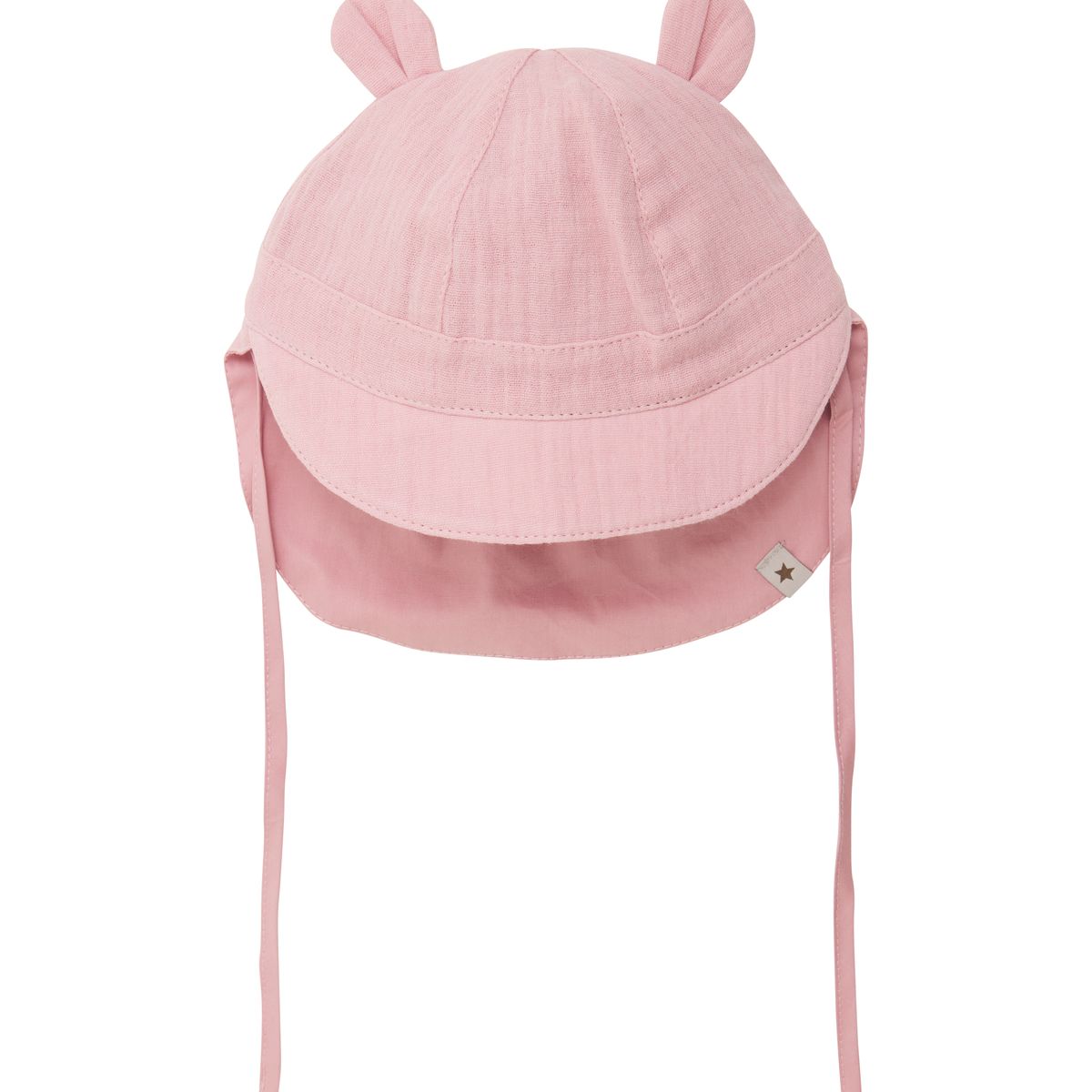 HUTTEliHUT Sommerhatt Med Ører Muslin Pale Mauve