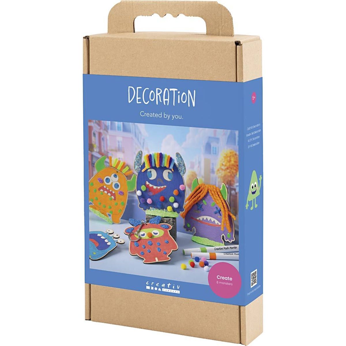 DIY Kit Dekorasjon, Monstre, colorful, glade farger, sterke