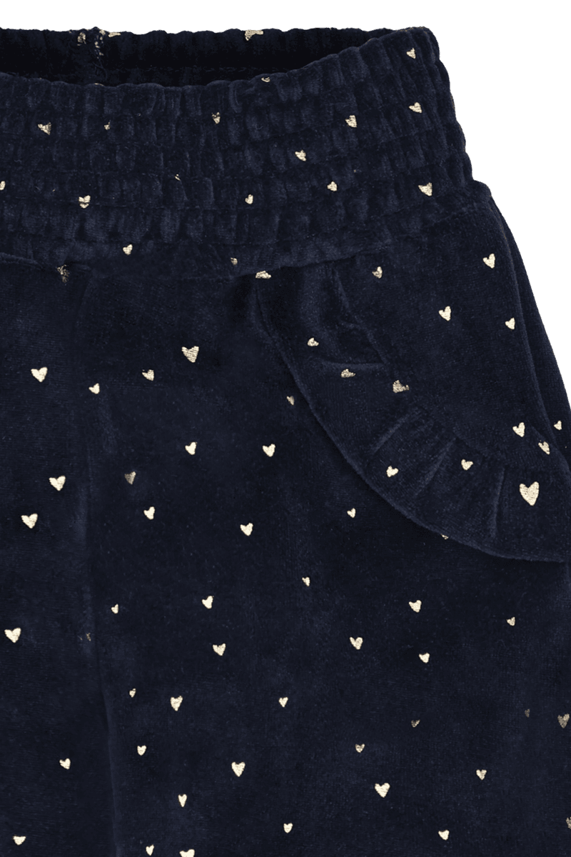 Hust and Claire Trine Velourbukse Navy  Jente