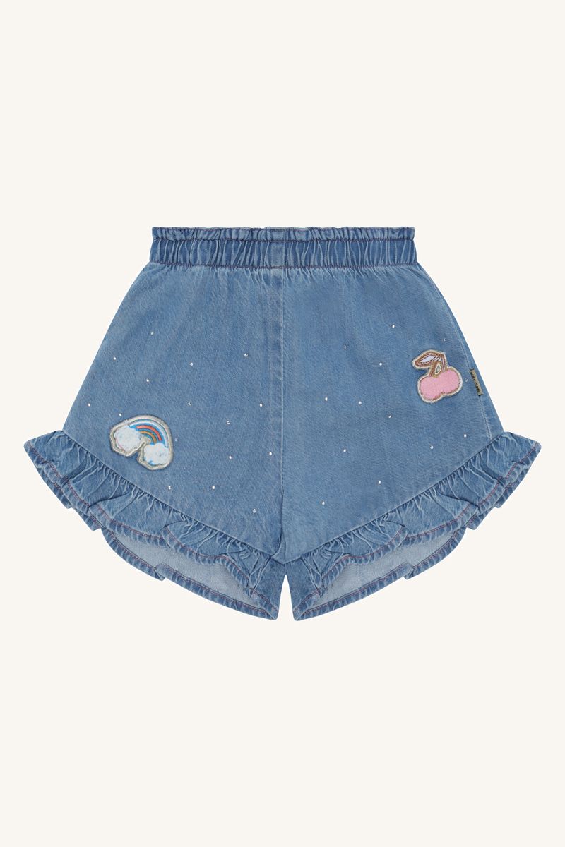 Hust and Claire Helena Glitrende Shorts Blå Denim