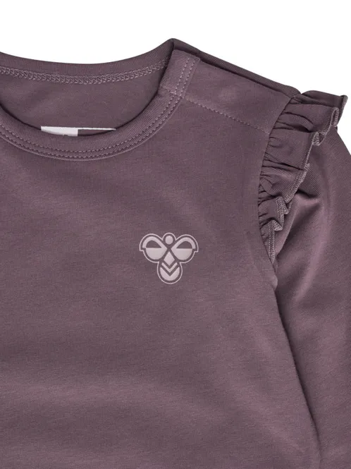 Hovedbilde Hummel Mini Langermet Volangbody Black Plum
