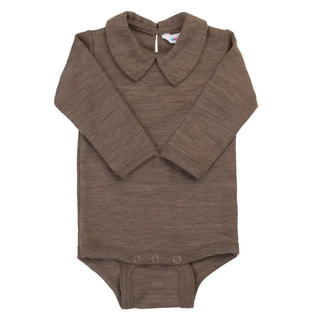 Hovedbilde Joha Ull/Silke Body w/l sleeves  Brun