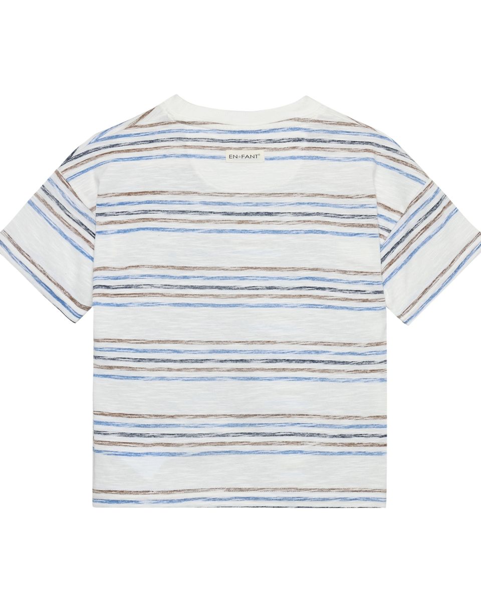 En Fant T-skjorte Stripet Brunnera Blue